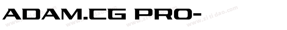 ADAM.CG PRO字体转换